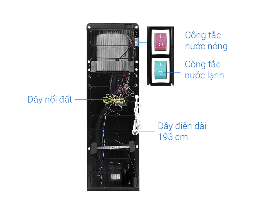 Cây Nước Nóng Lạnh Toshiba RWF-W1917TV(K) - Hàng Chính Hãng - Chỉ Giao Hà Nội