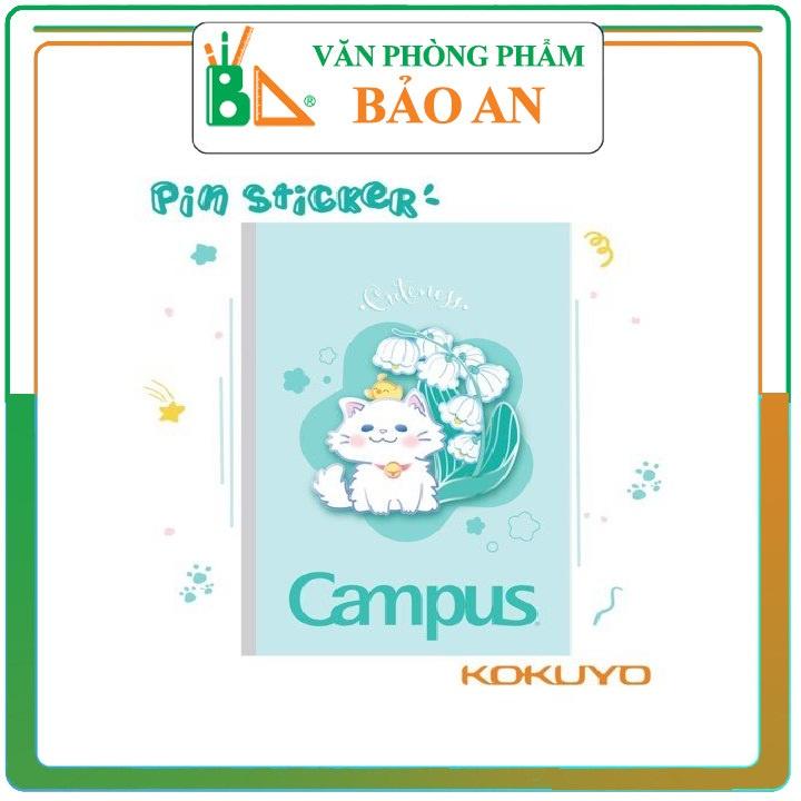 Vở KN Campus Pin Sticker 120 trang - Mua 10 tặng 1