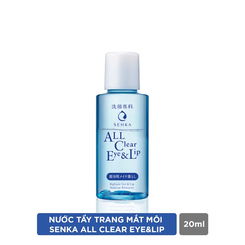 Nước tẩy trang mắt môi Senka A.l.l Clear Eye &amp; Lip 20ml