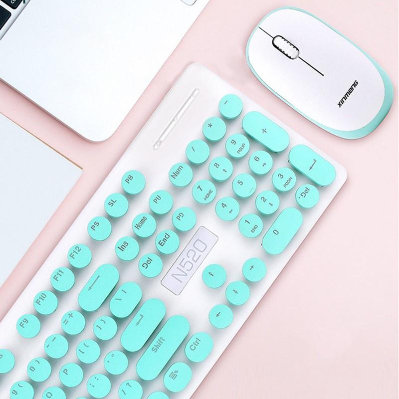 HSV Wireless Keyboard and Mouse Set Silent Desktop Computer Laptop Keypad Business Office Home Mute Mice Keyboard
