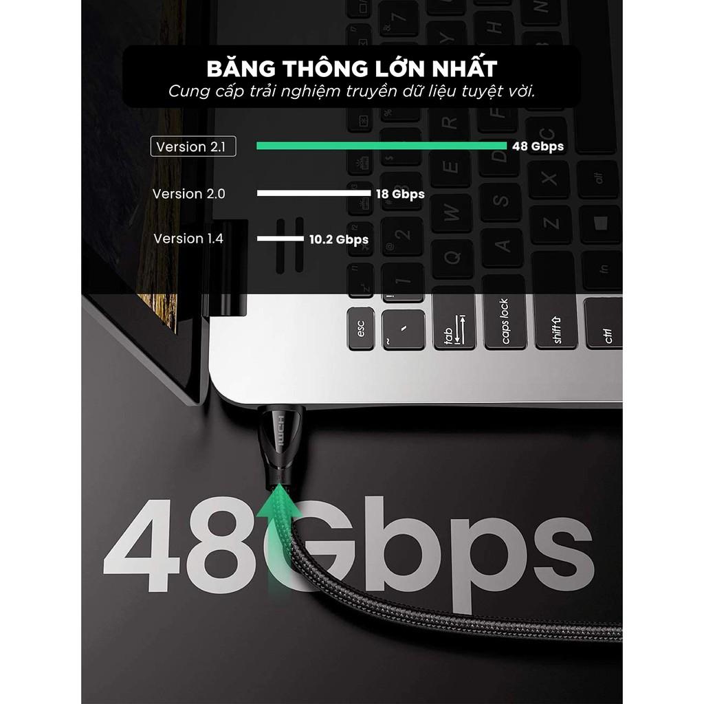 Cáp HDMI 2.1 hỗ trợ 8K/60Hz dài 1-3m UGREEN HD140 - Hàng chính hãng