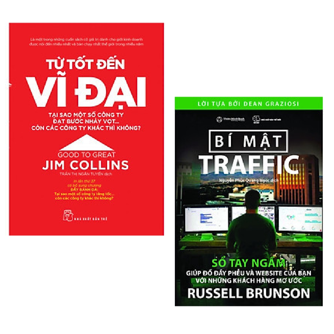 Combo 2 cuốn sách quản lí,kinh tế: Từ Tốt Đến Vĩ Đại + Traffic Secrets - Bí Mật Traffic