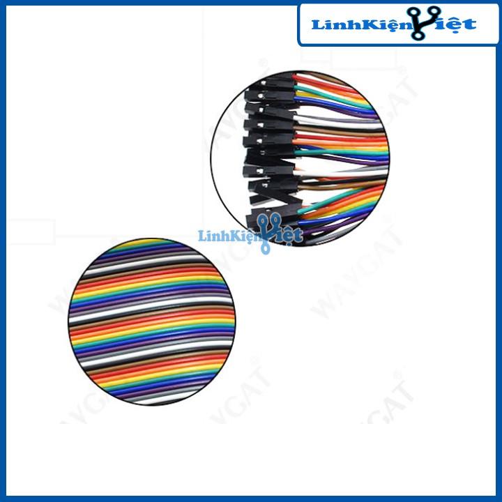 Tệp 10 Sợi Dây Nối 40P 7 Màu Dài 21Cm