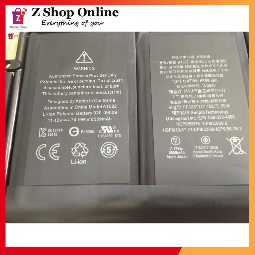 Pin Dùng Cho macbook pro retina A1502 2015 A1582 Hàng NEW