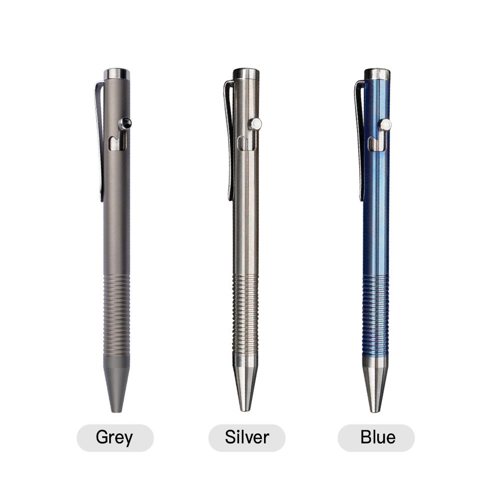 Portable Titanium Alloy Ballpoint Pen Writing Pen Equipment Tool for Outdoor Traveling Office Gift