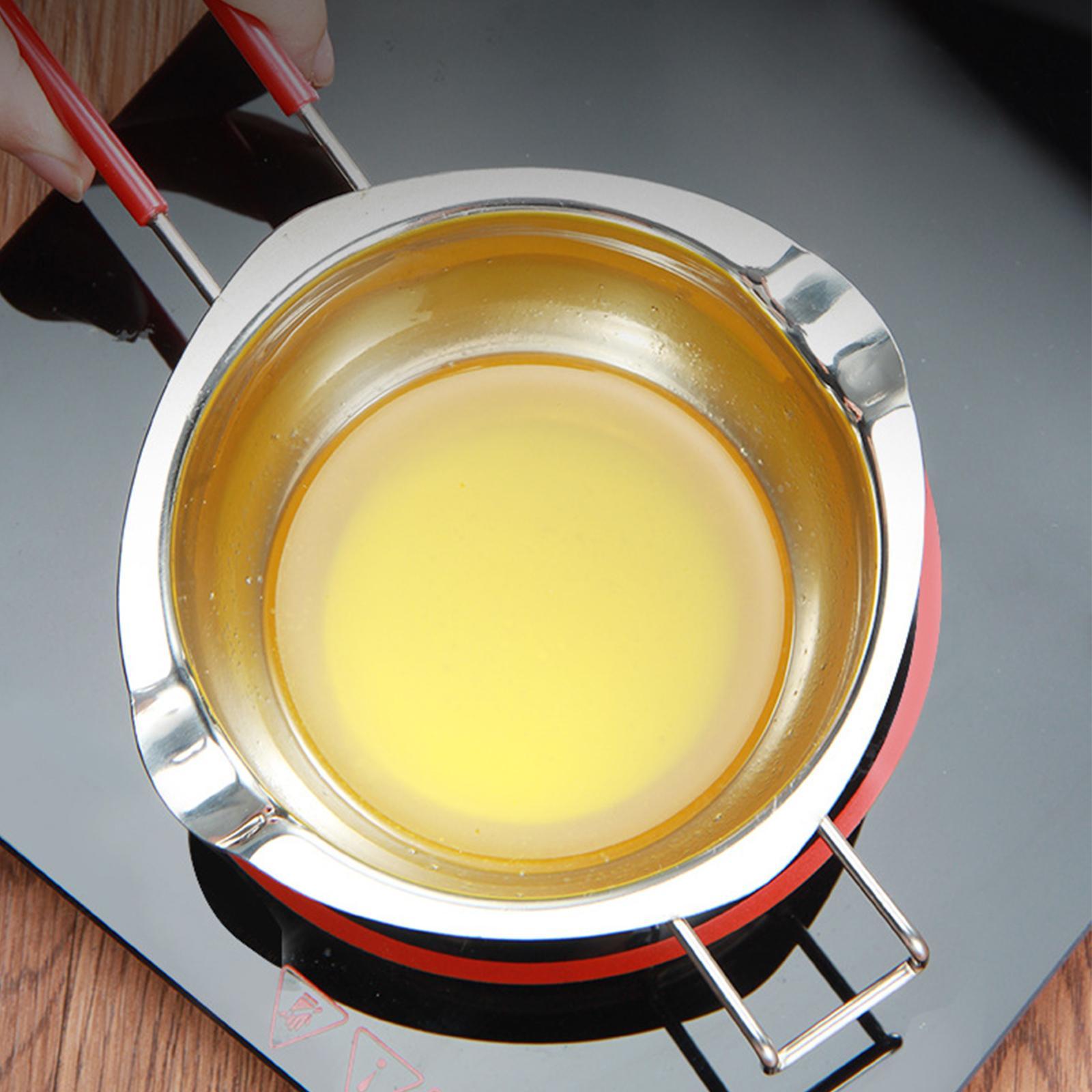 Melting Boiling Pot Double Spout Butter Melting Pot for Outdoor Home Cooking