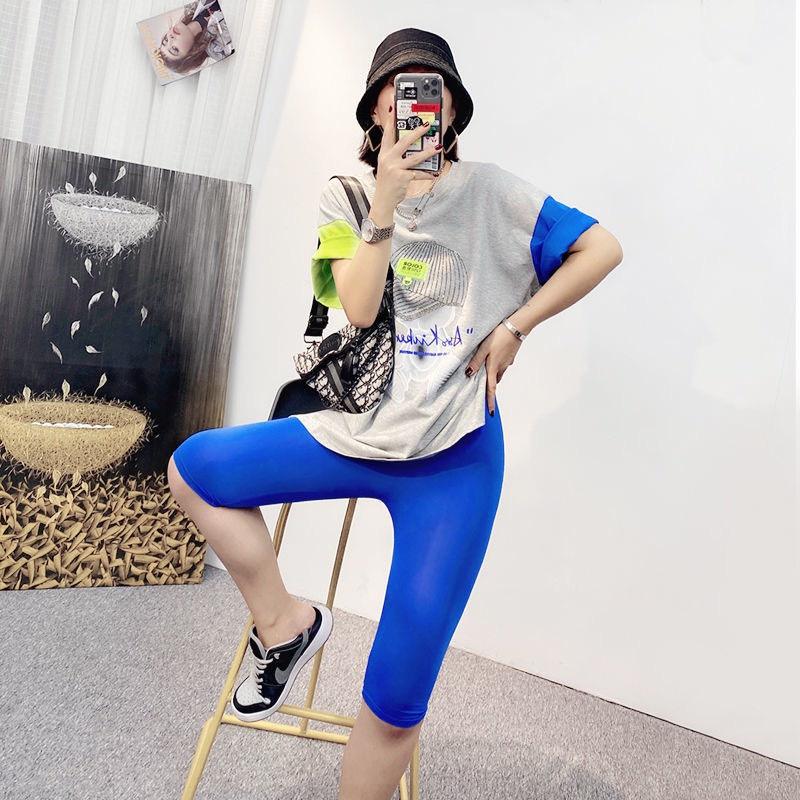 Combo 2 Quần Legging Đùi Lửng Ngố MOLA Nâng Mông Cạp Cao Siêu Hot Siêu Co Giãn Loại 1