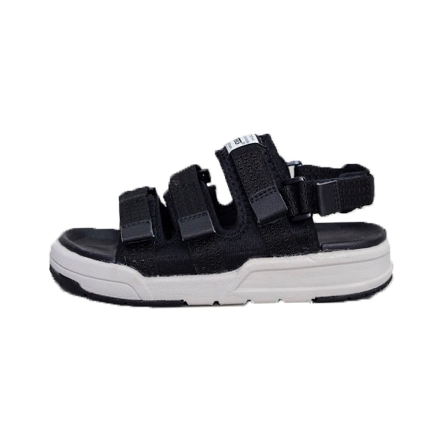 Giày Sandal Vento Nam Nữ Quai Ngang Dạo Phốđi Chơiđi Học Nv1001 Nhiều Màu - Đen Đế Trắng - 38