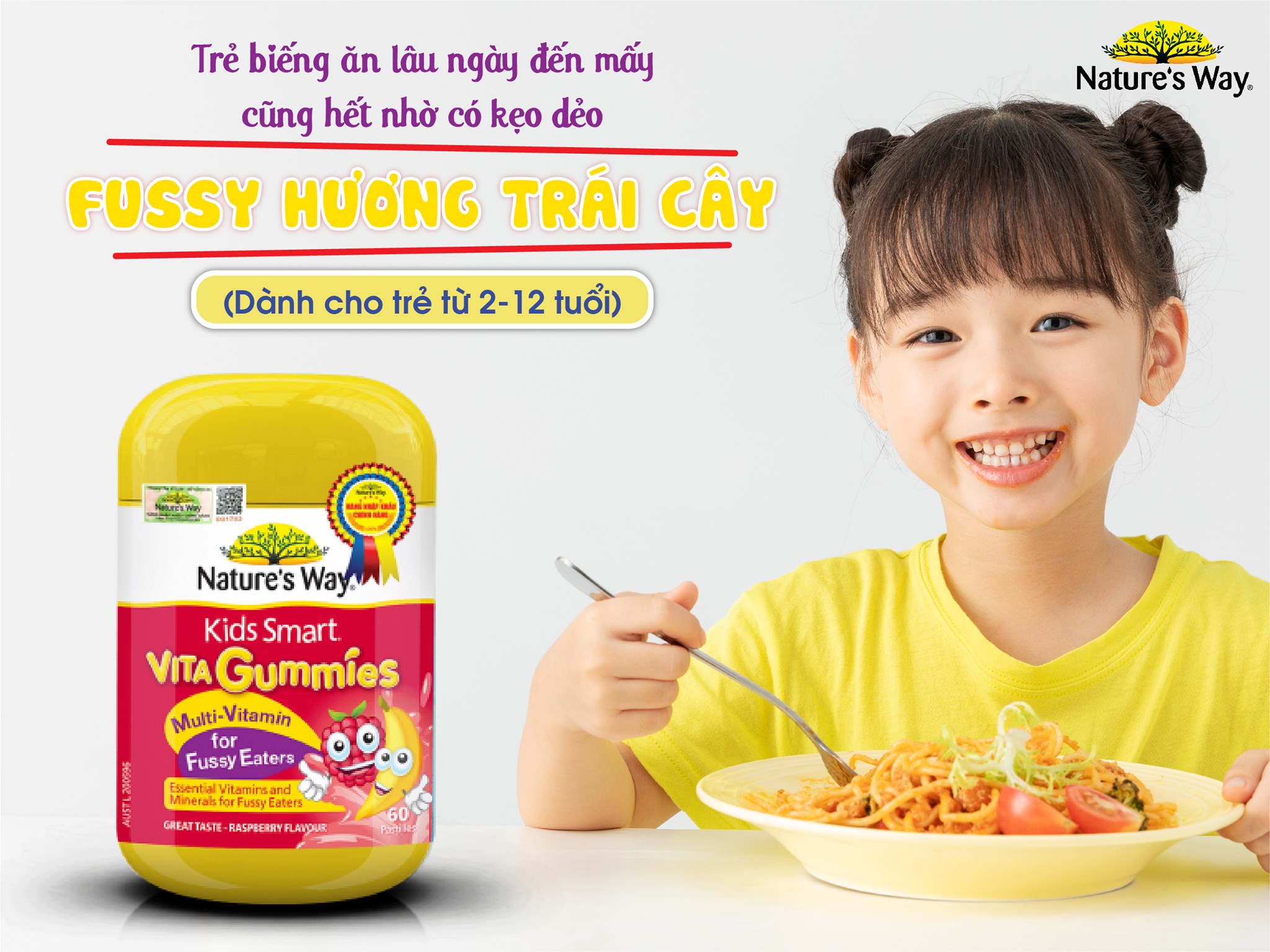 Vita gummies multi vitamin for fussy eaters kích thích ăn ngon, hỗ trợ tiêu hóa cho trẻ