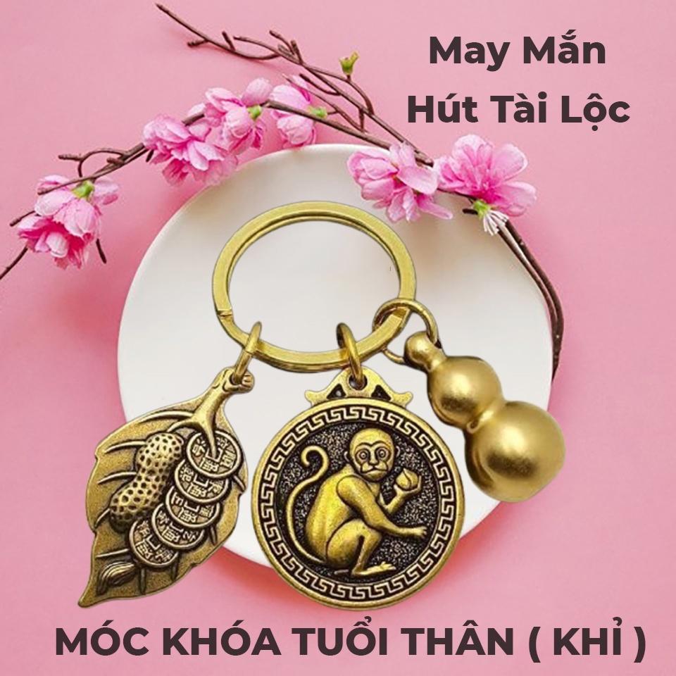 Móc Khoá Xe Máy, Oto 12 Con Giáp Phong Thuỷ Bằng Đồng Thau, Tiền lì xì tết 2023 , NELI
