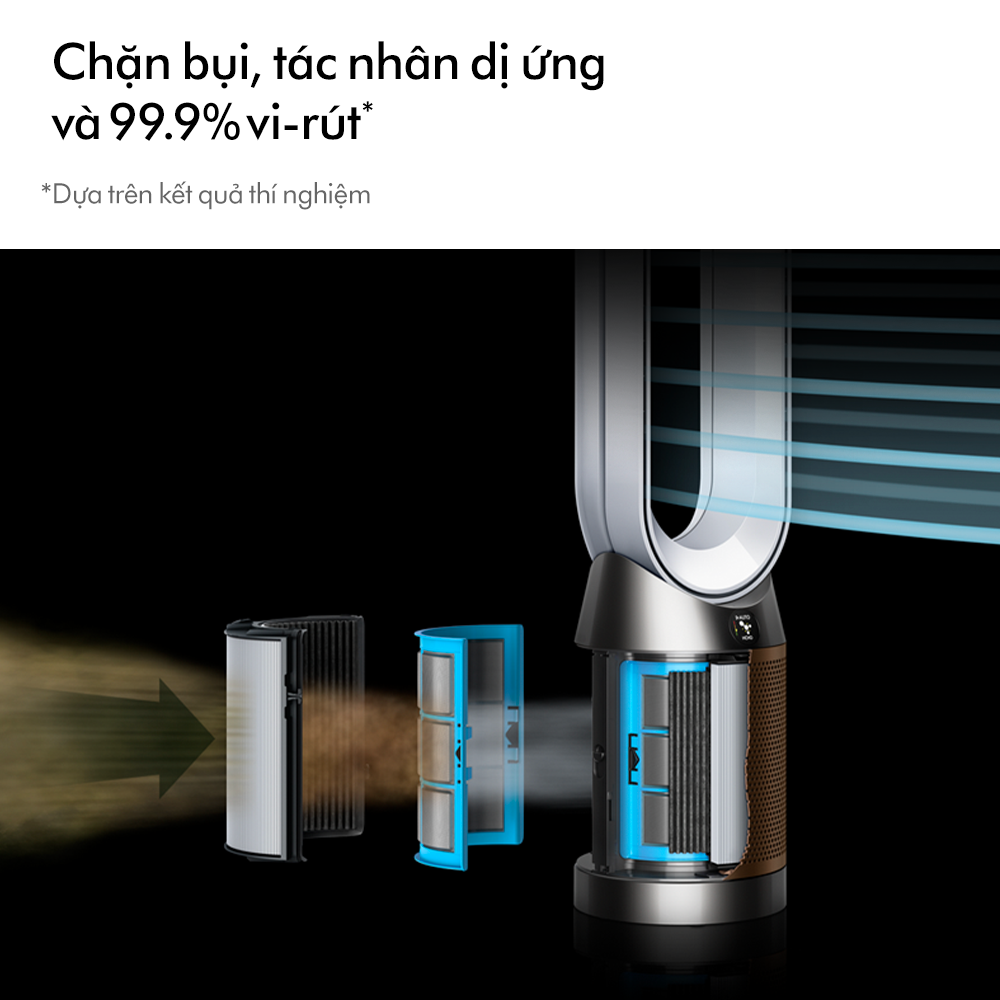 Quạt Không Cánh Lọc Không Khí Dyson TP09, Bộ Lọc Hepa Loại Bỏ 99% Vi Khuẩn Và Bụi Mịn, Nhập Khẩu