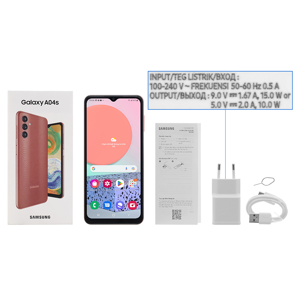 Điện Thoại Samsung Galaxy A04s - Hàng Chính Hãng - Đã kích hoạt bảo hành điện tử