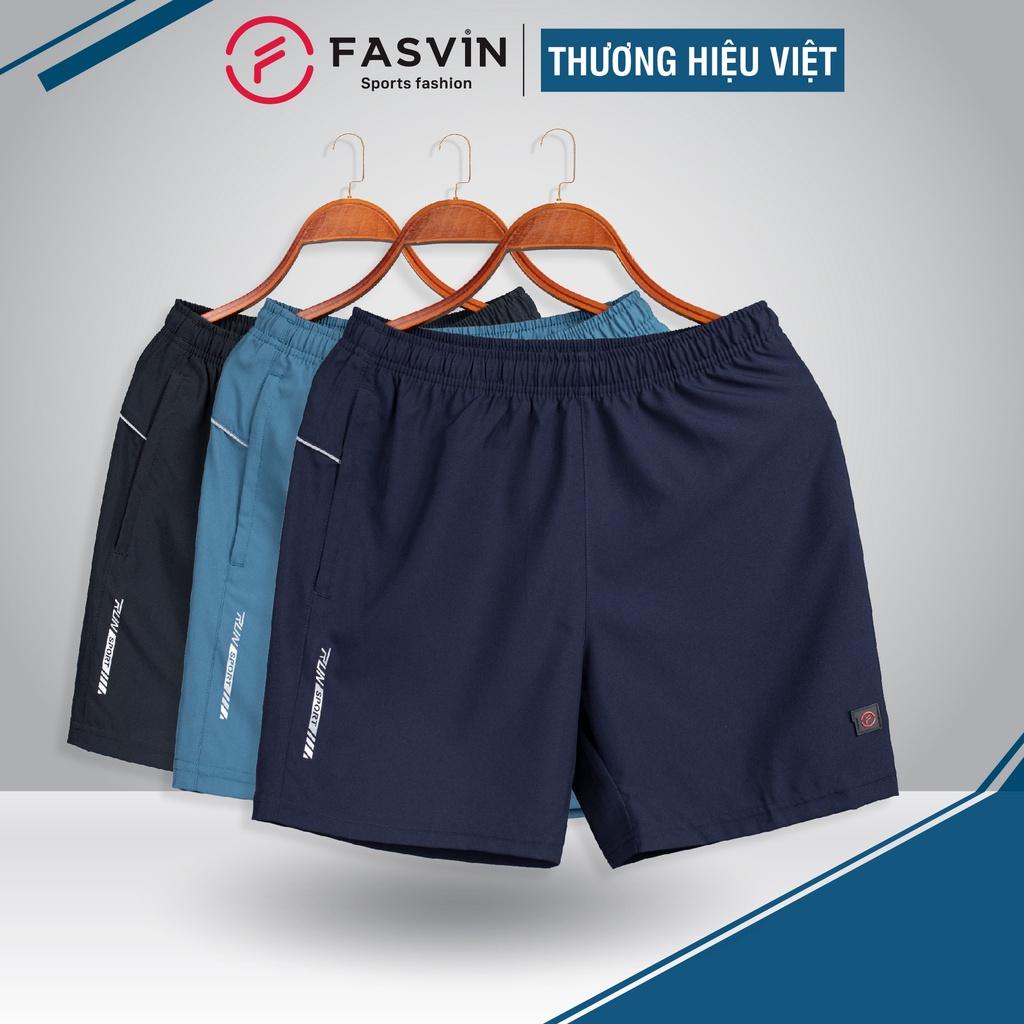 Quần đùi nam ngắn chạy bộ Fasvin R23563.HN vải Dù Gió nhẹ mát tiện dụng thể thao hay mặc nhà