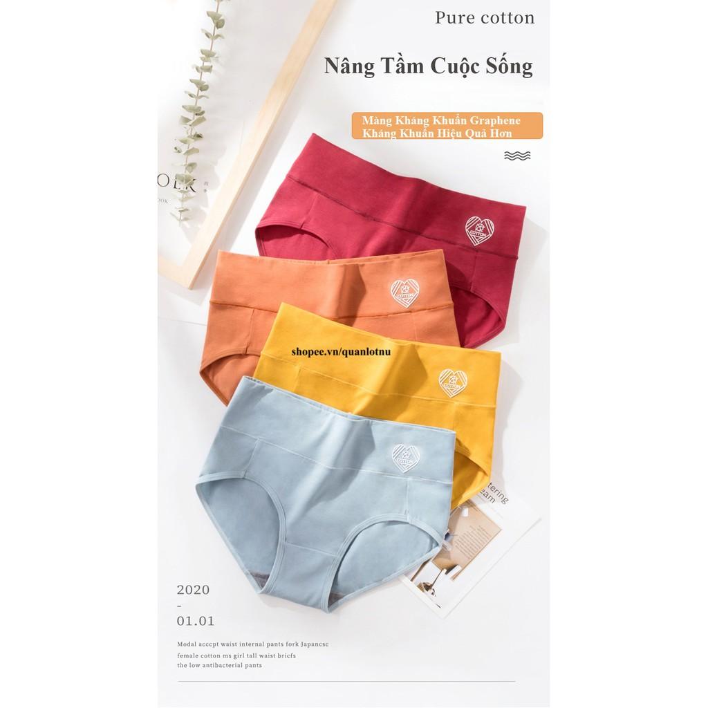 Quần Lót Cotton Gen Bụng Bóp Eo Màng Kháng Khuẩn Cao Cấp CC02