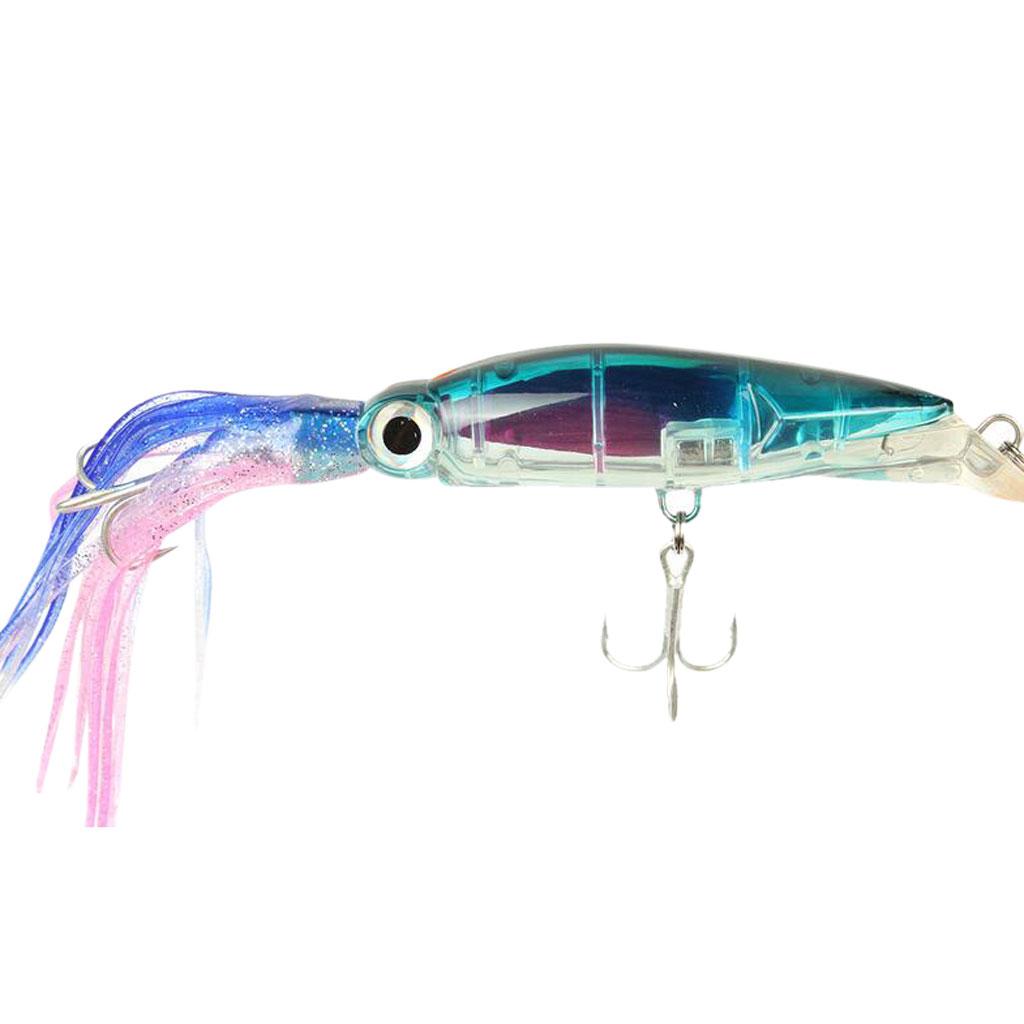 2Pcs Squid Jig Fishing Tackle Bait Hook Tuna Marlin Trolling Lure 24cm