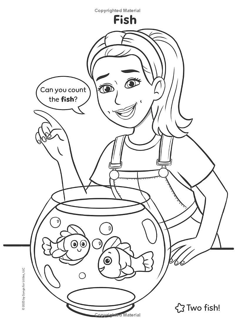 Sách ngoại văn: Ms. Rachel - My First Coloring Book