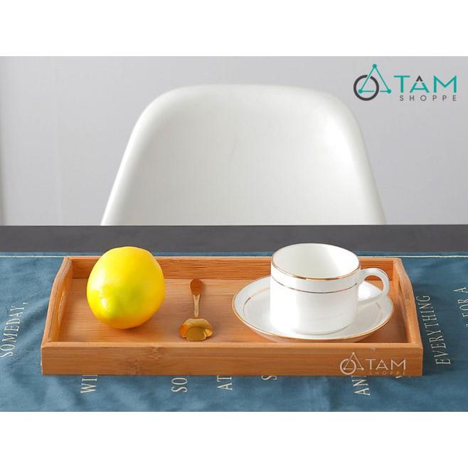 Khay gỗ đựng trà gỗ tre cao cấp số 13