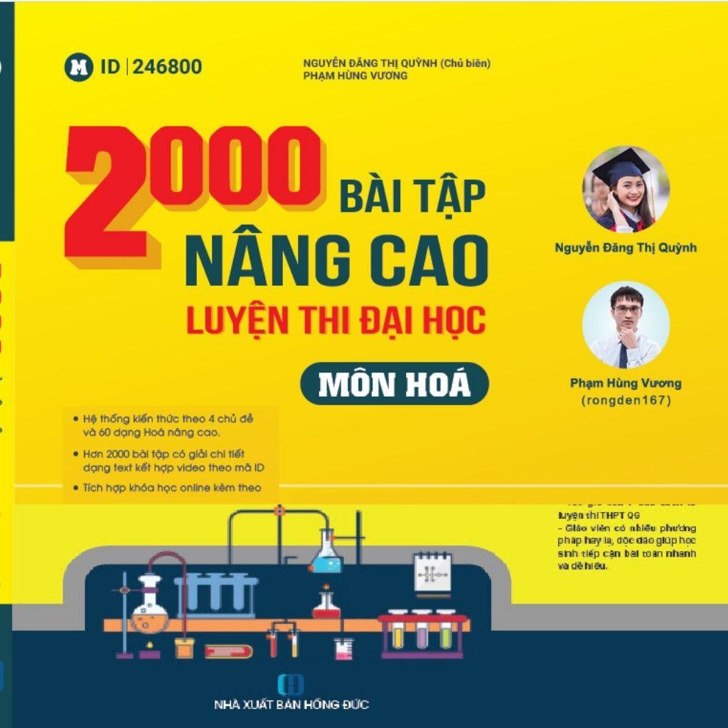 Sách ID 2000 Bài Tập Nâng Cao Môn Hoá Luyện Thi Đại Học.