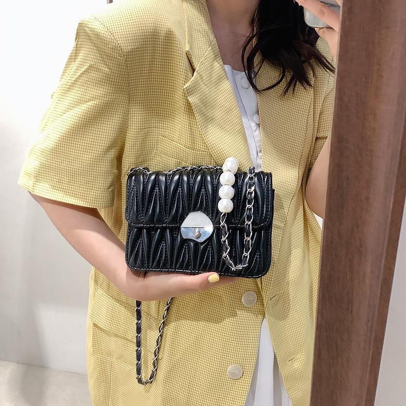 Thương Hiệu Mini Túi Vuông Cho Nữ Dây Đính Ngọc Trai Túi Da Cao Cấp Túi Và Ví Cầm Tay Sang Trọng Thiết Kế Đeo Túi