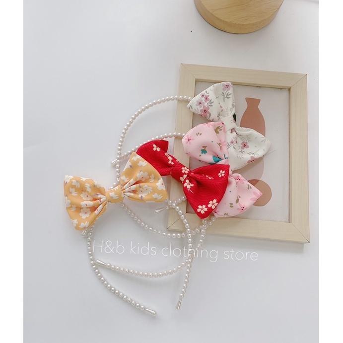 Set áo dài Tết hoa nhí cho bé gái từ 10-20kg