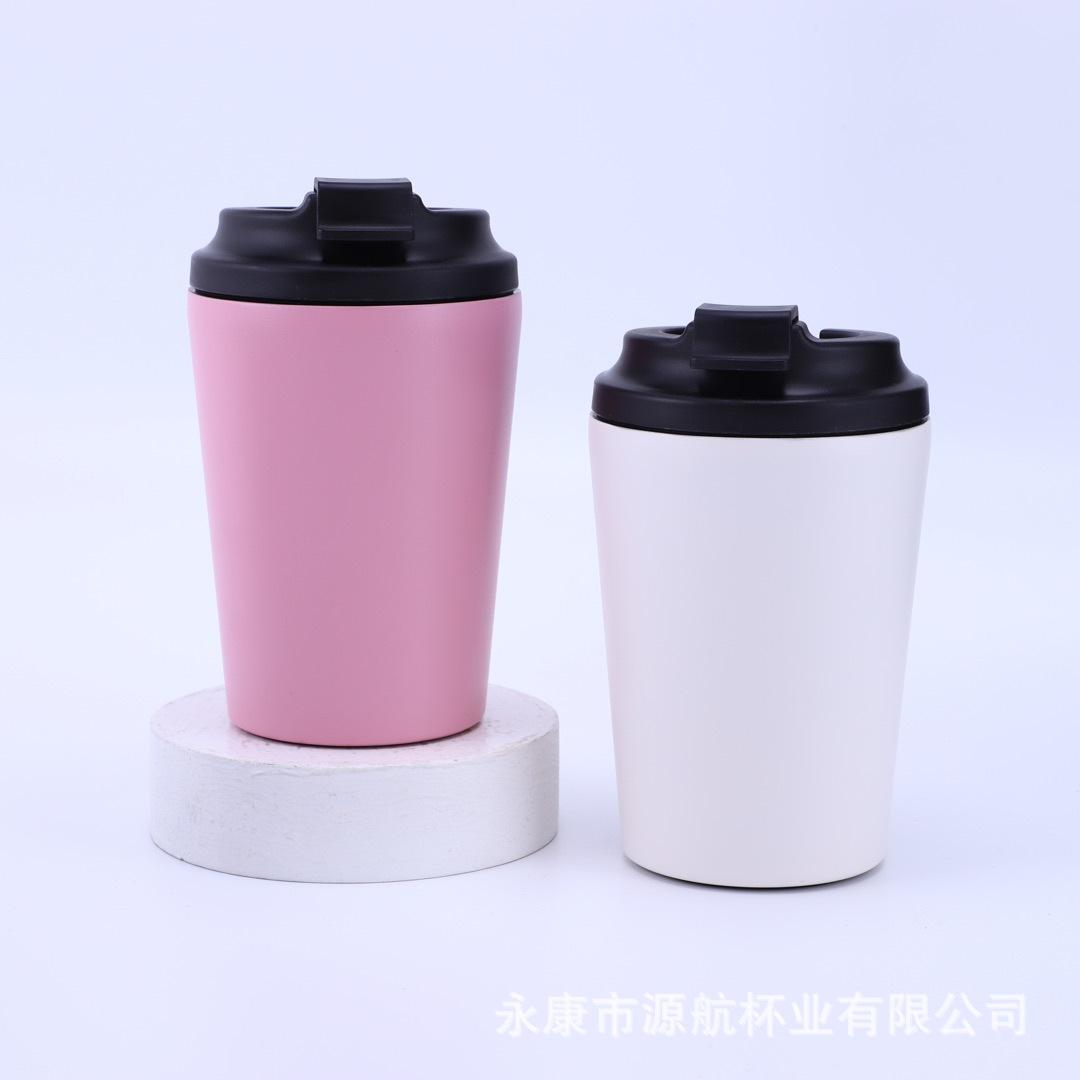 Đảm Bảo Chất Lượng Mới Di Động Tay Treo Tai Cốc Cà Phê 2 Lớp Inox Cách Nhiệt Ô Tô Văn Phòng Cốc Nước