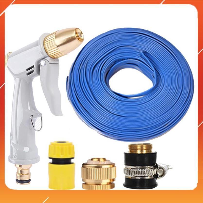 Bộ dây vòi xịt nước tưới cây rửa xe,tăng áp 3 lần, loại 15m 206846