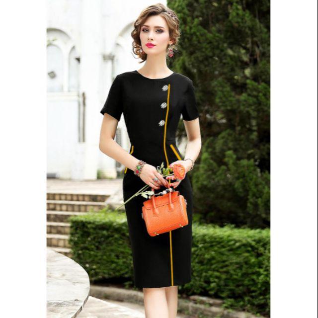 ĐẦM ÔM VIỀN MÀU ĐÍNH ĐÁ SANG TRỌNG