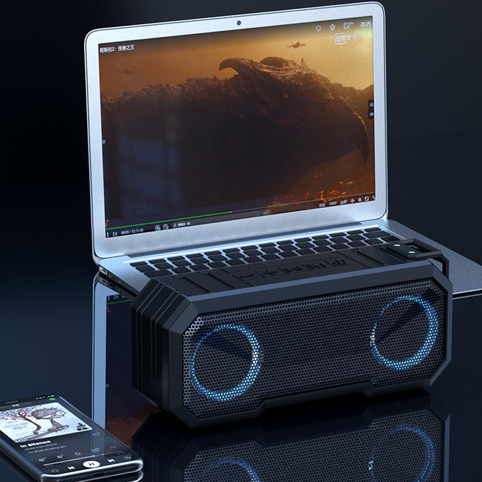 Portable  Bluetooth Speakers Dual Pairing Heavy Bass for