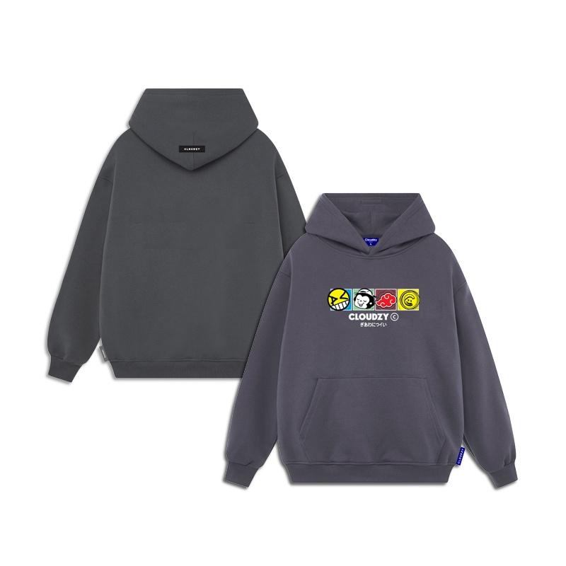 Áo hoodie nữ form rộng nam local brand unisex cặp đôi nỉ ngoại cotton có mũ xám đen dày cute zip oversize TEAMMATE