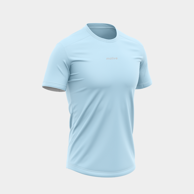 Áo Thun Thể Thao Chạy Bộ Nữ MOTIVE WM Basic Color T-Shirt - Màu Xanh Nhạt