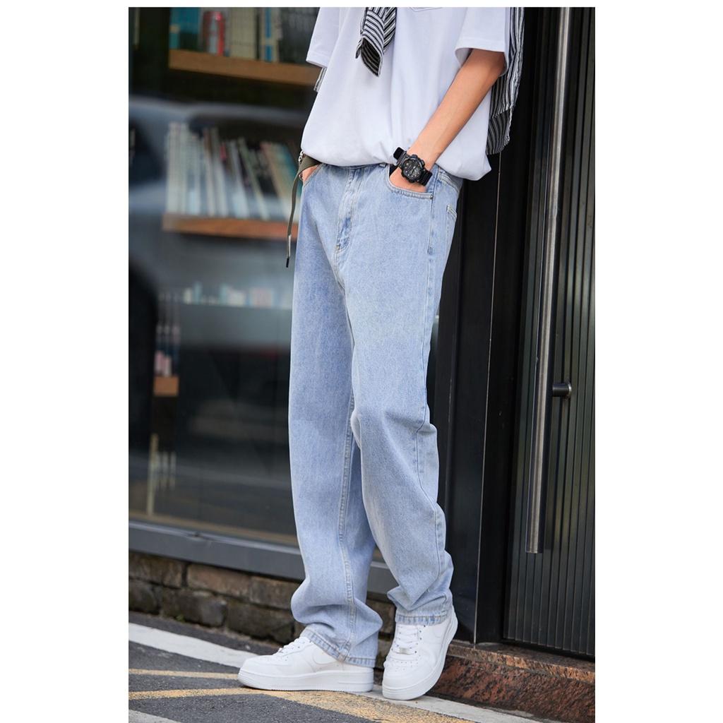 Quần jean baggy ông suông rộng nam, nữ SR01, quần bò nam Top xu hướng 2021