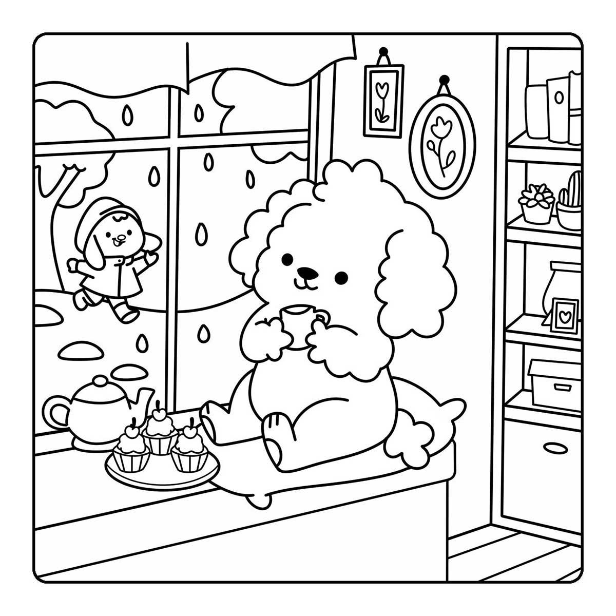 Sách Happy Days - Little Cuties Cosy Colouring