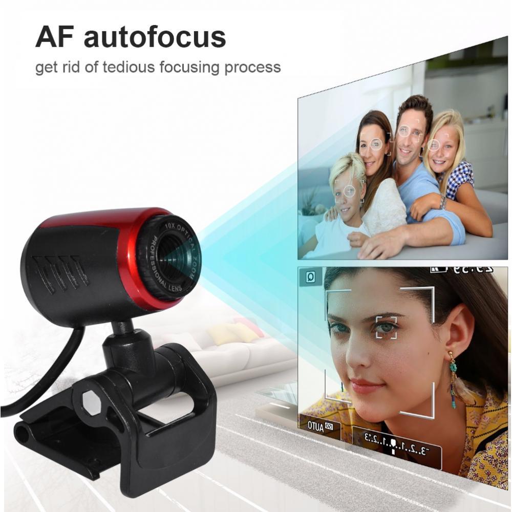 Webcam HD 1024x768p Web Camera, USB PC Computer Webcam with Microphone, Laptop Desktop Full HD Camera Video Webcam for Recording, Calling,Conferencing