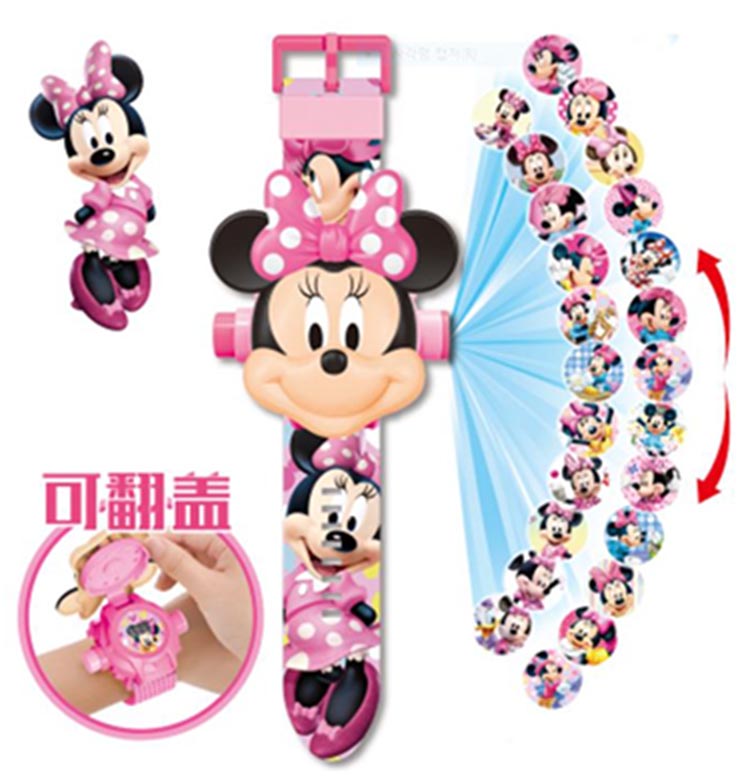 Đồng Hồ Điện Tử Đeo Tay Chiếu 24 Hình 3D Cho Trẻ Em