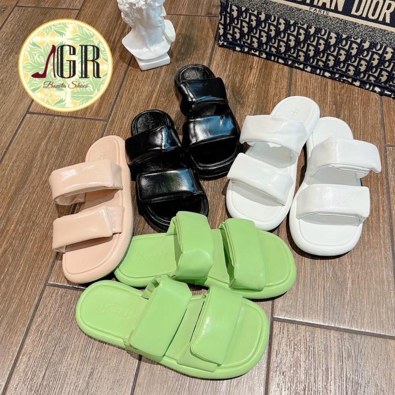 Dép xuồng 2 quai phồng 2 lớp siêu xinh cao 2cm