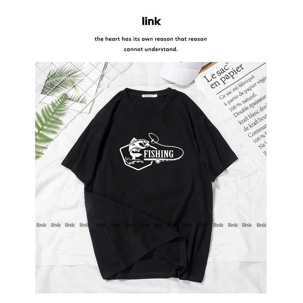 Áo thun tay lỡ CÁ - FISHING chất mát mềm mịn unisex