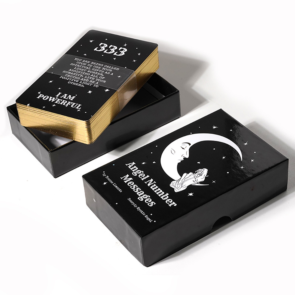 [Mạ Cạnh Size Gốc] Bộ Bài Angel Number Messages Tarot 78 Lá Bài 7x12 Cm Đá Thanh Tẩy