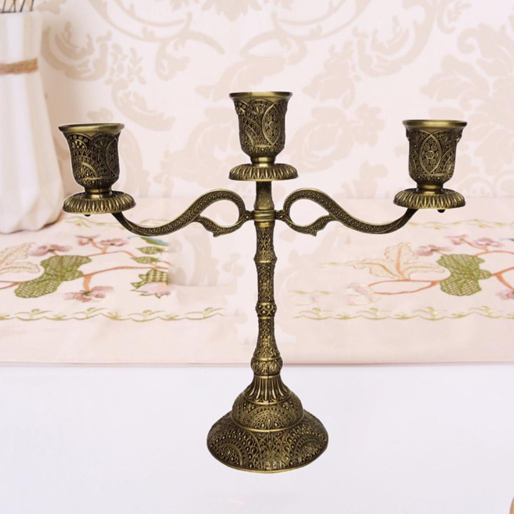 Vintage Style Candle Holder Candelabra Candlestick for Wedding Party Votive