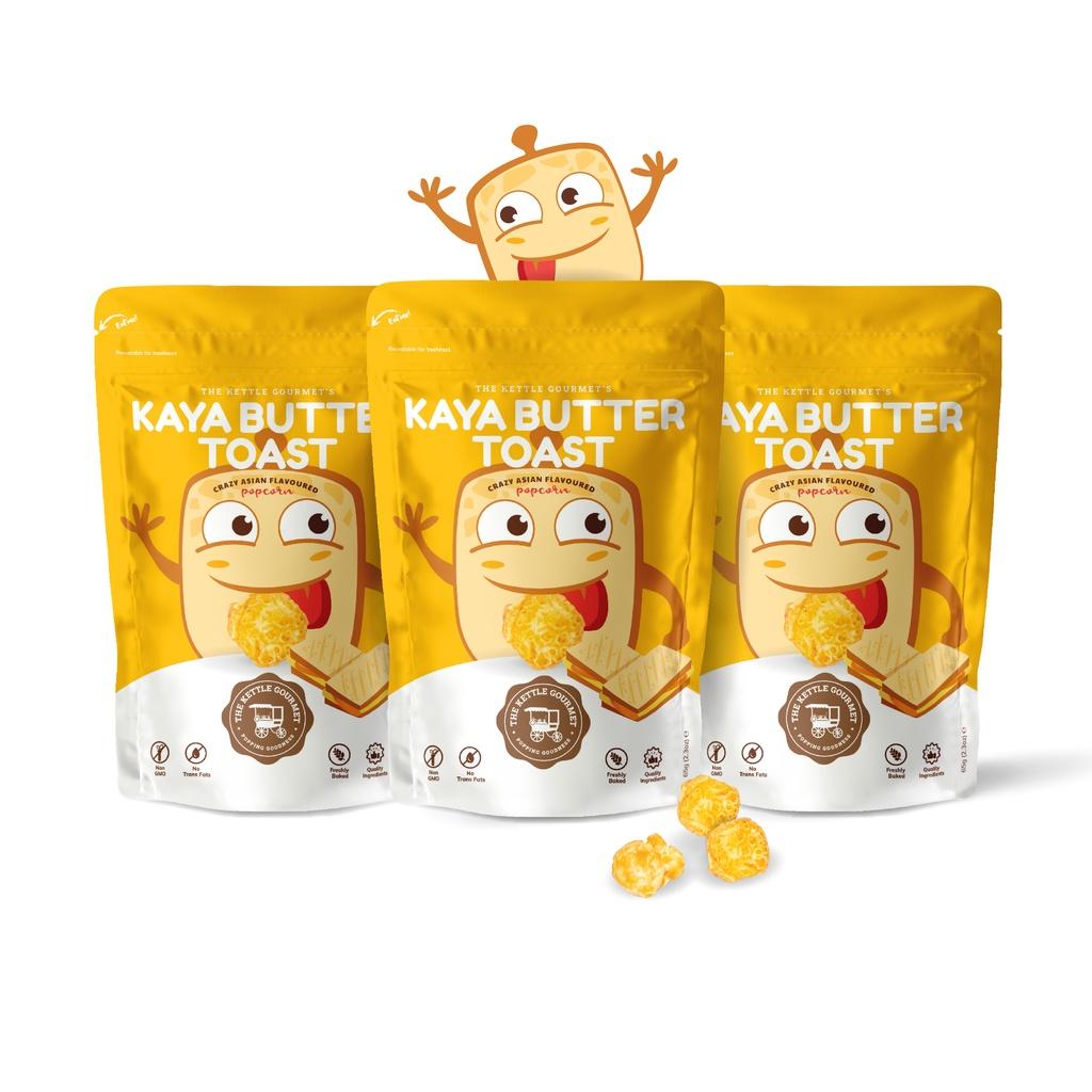 BẮP RANG BƠ VỊ BÁNH MÌ NƯỚNG KAYA KIỂU SINGAPORE THƯƠNG HIỆU THE KETTLE GOURMET - KAYA BUTTER TOAST POPCORN 65G / BICH