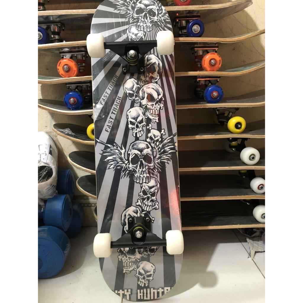 Ván trượt thể thao mặt nhám skateboard gỗ ép 7 lớp chuẩn chất lượng thi đấu, họa tiết đa dạng