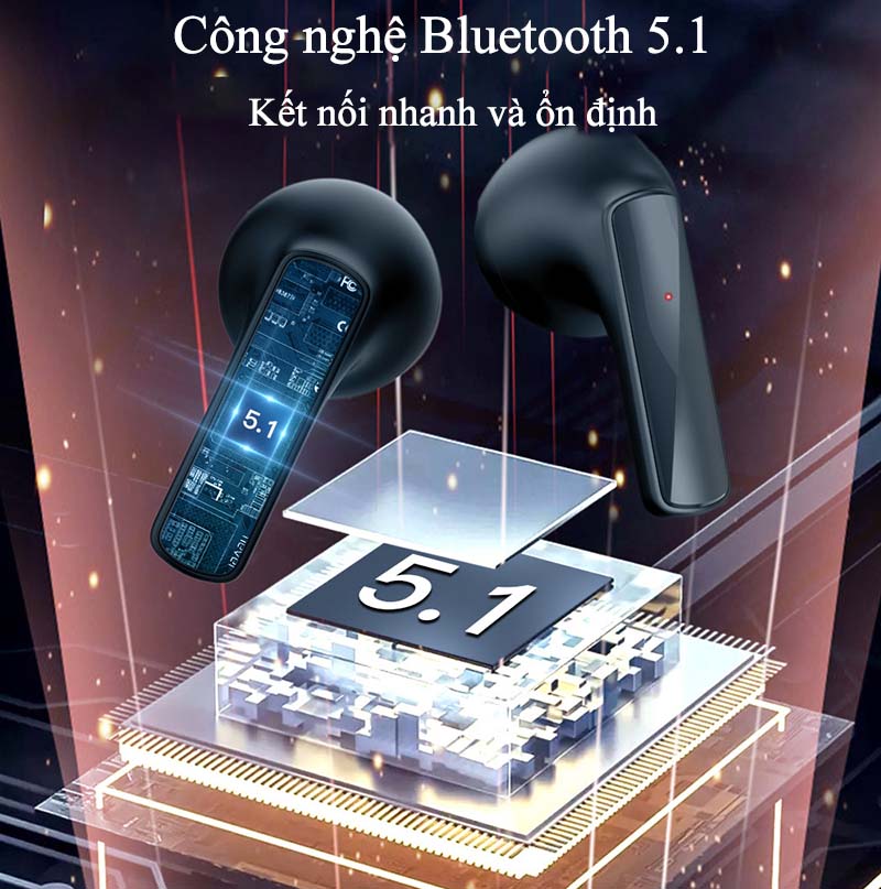 Tai Nghe Bluetooth Gaming Có Mic Chống Ồn Thế Hệ Mới Air1 Tai Nghe Nhét Tai Không Dây Chơi Game Kiểu Dáng Thể Thao Bluetooth 5.1 Cảm Ứng Vân Tay Pin Siêu Trâu