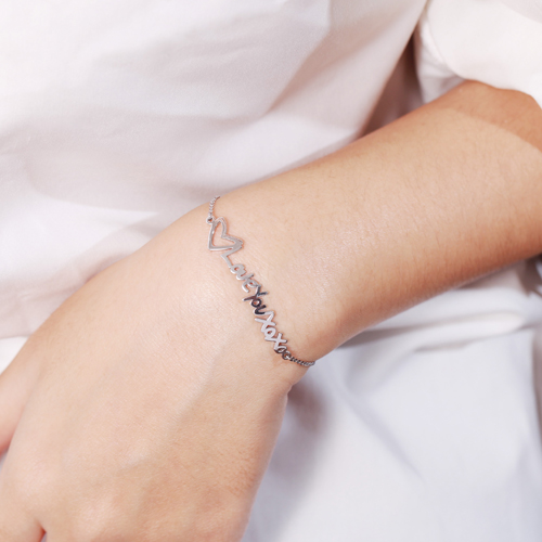 Lắc bạc Loveyouxoxo cao cấp Gix Jewel LT01