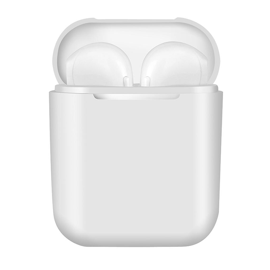 Handsfree Bluetooth Headphones Wireless Earphones Earbuds & Charger White