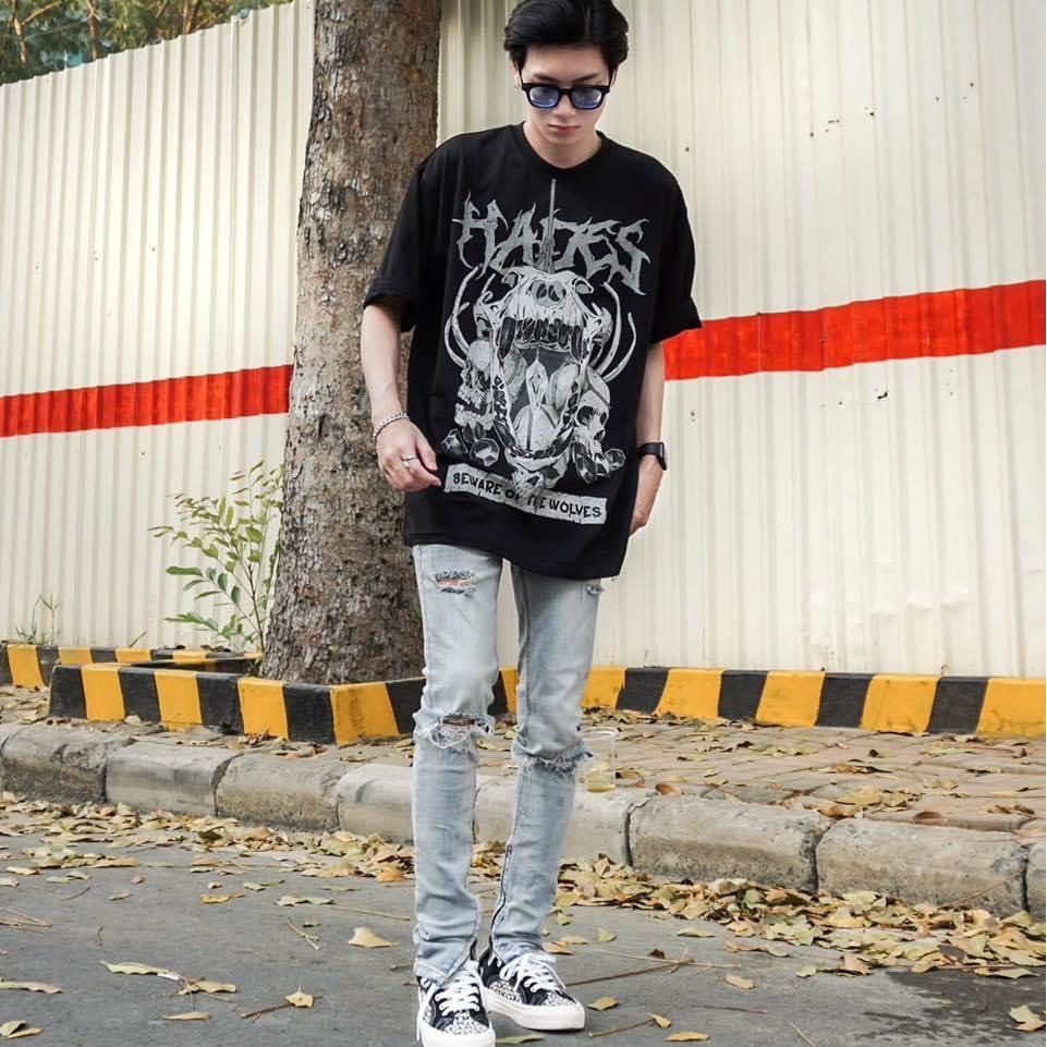 Áo thun HADES skull worlf tee nam nữ unisex - GIN STORE