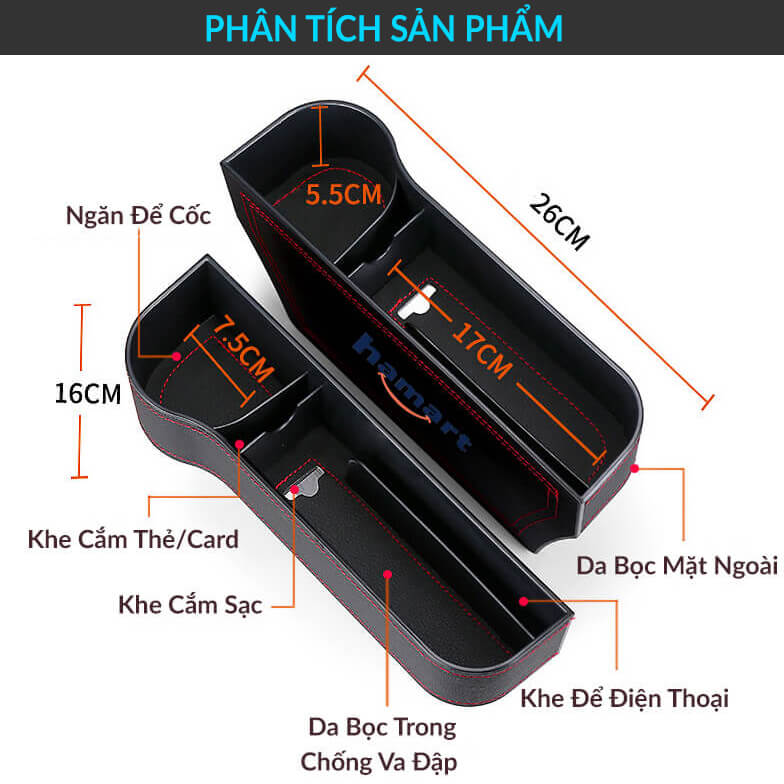 Khay Đựng Cốc Ô Tô Giá Nhựa Để Đồ Khe Ghế Đa Năng Trên Xe Hơi Tiện Lợi - 3