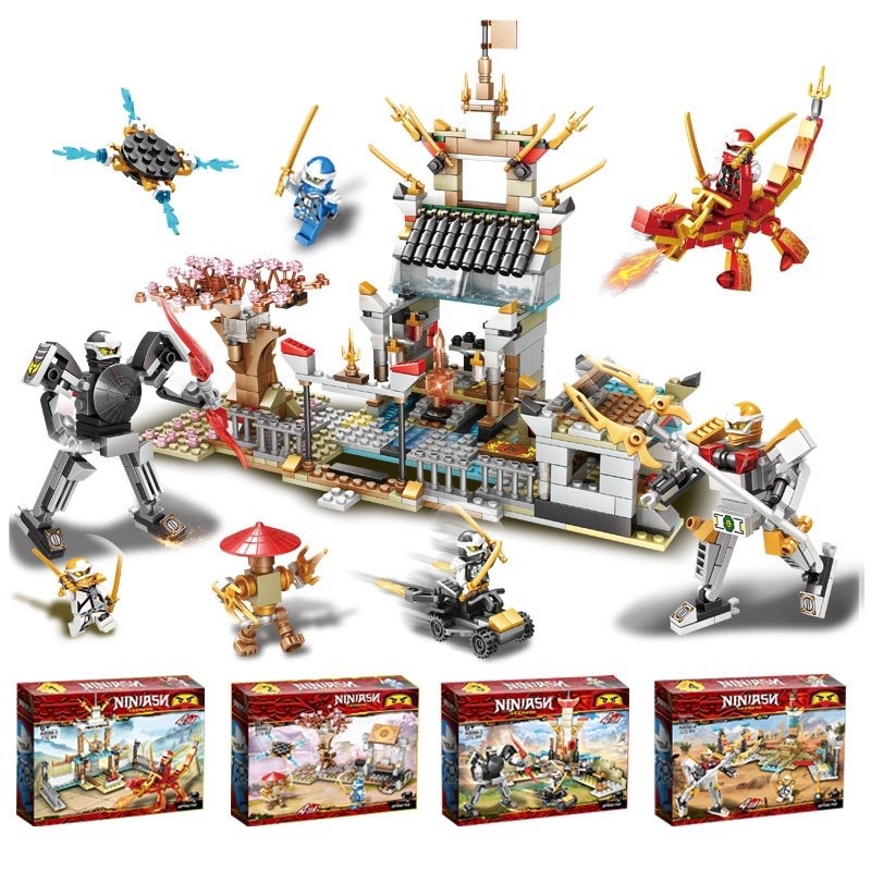 Đồ chơi Lắp Ráp ninjago ngôi đền huyền bí full 4 bộ