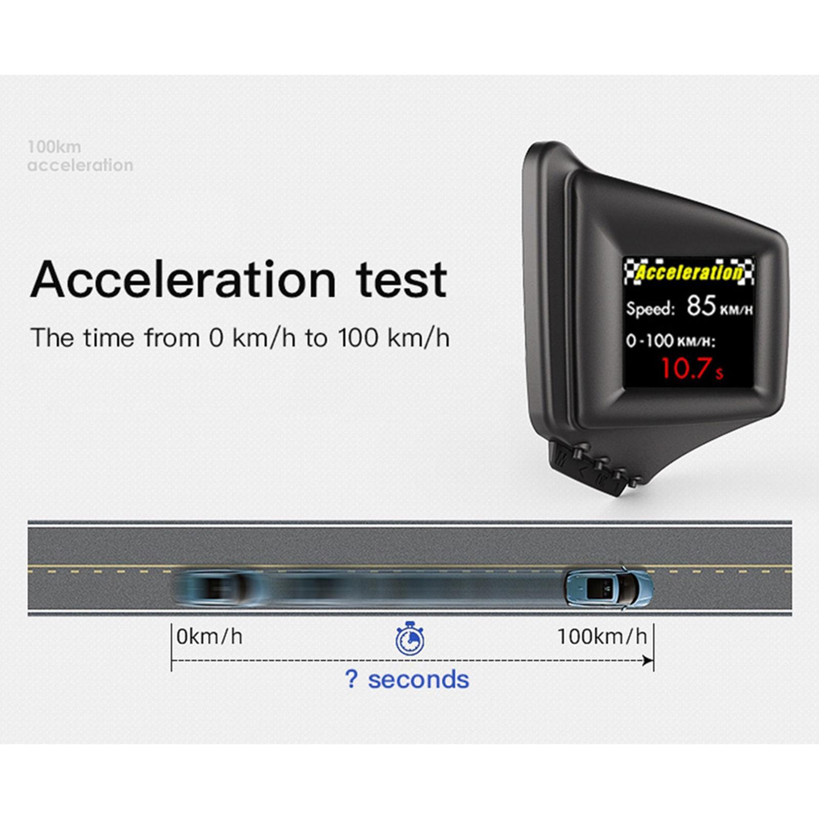 Vehicle Car Head Up Display GPS OBD2 Driving Computer LCD Screen Plug & Play