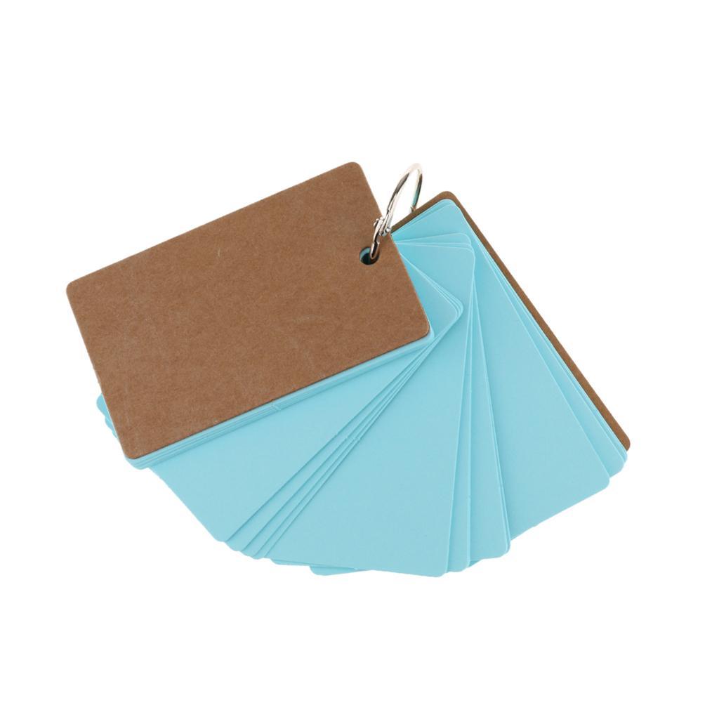 50Pcs DIY Blank Word Cards Christmas Greeting Card Memo Pads Business Card 9*5cm