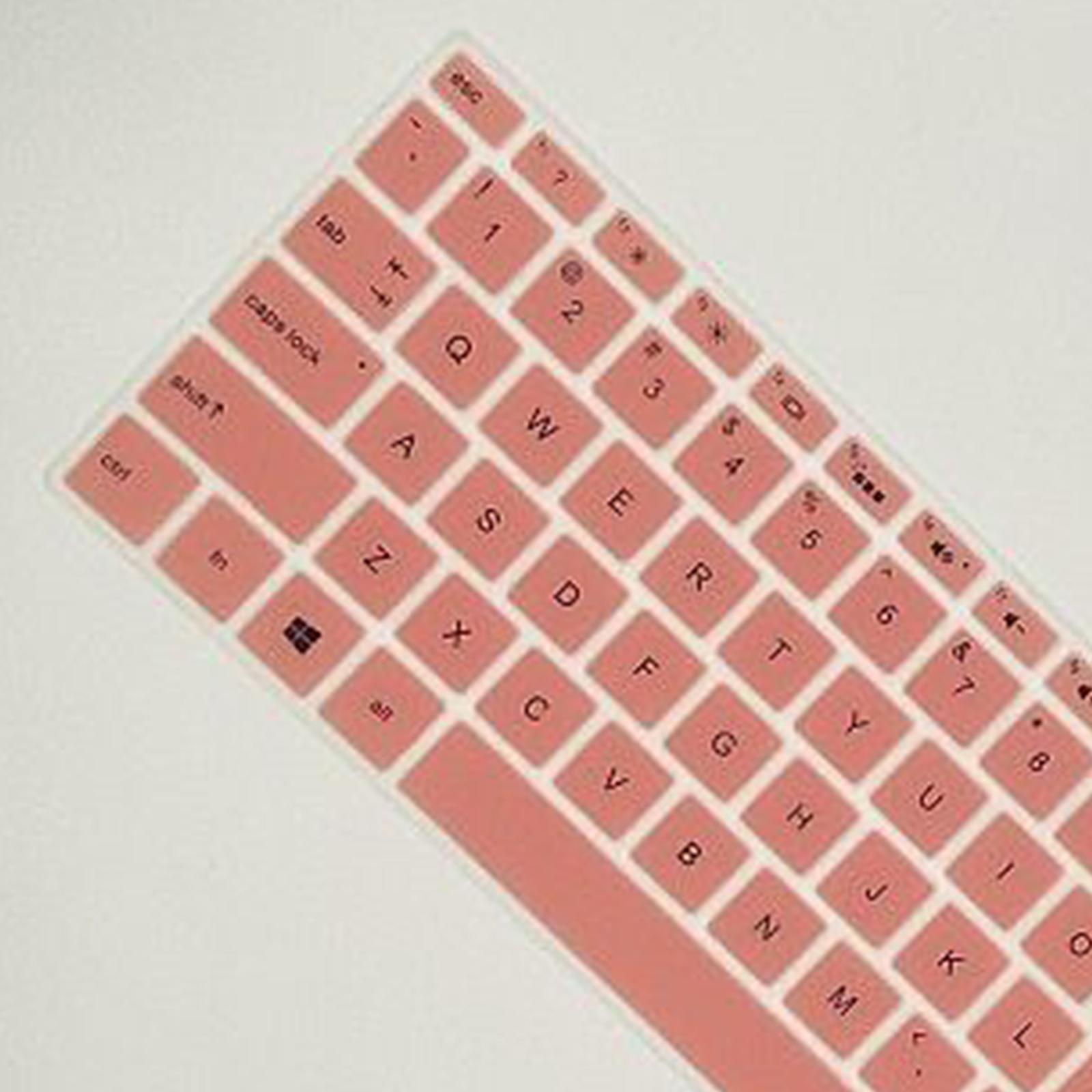 Silicone Notebook Keyboard Skin Cover for 15.6''BF Laptop Pink & Blue