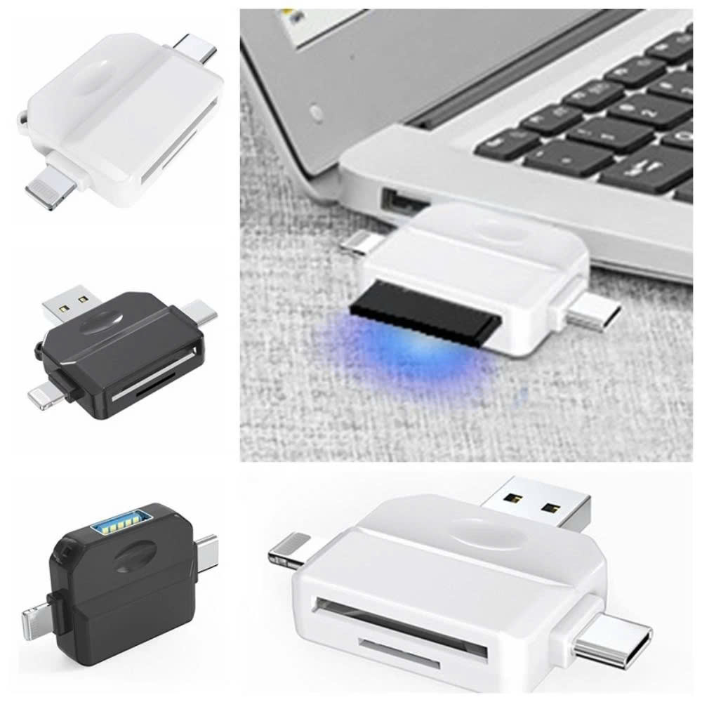 Đầu đọc thẻ nhớ SD, TF chân Type C, USB , IOS - Hàng Nhập Khẩu